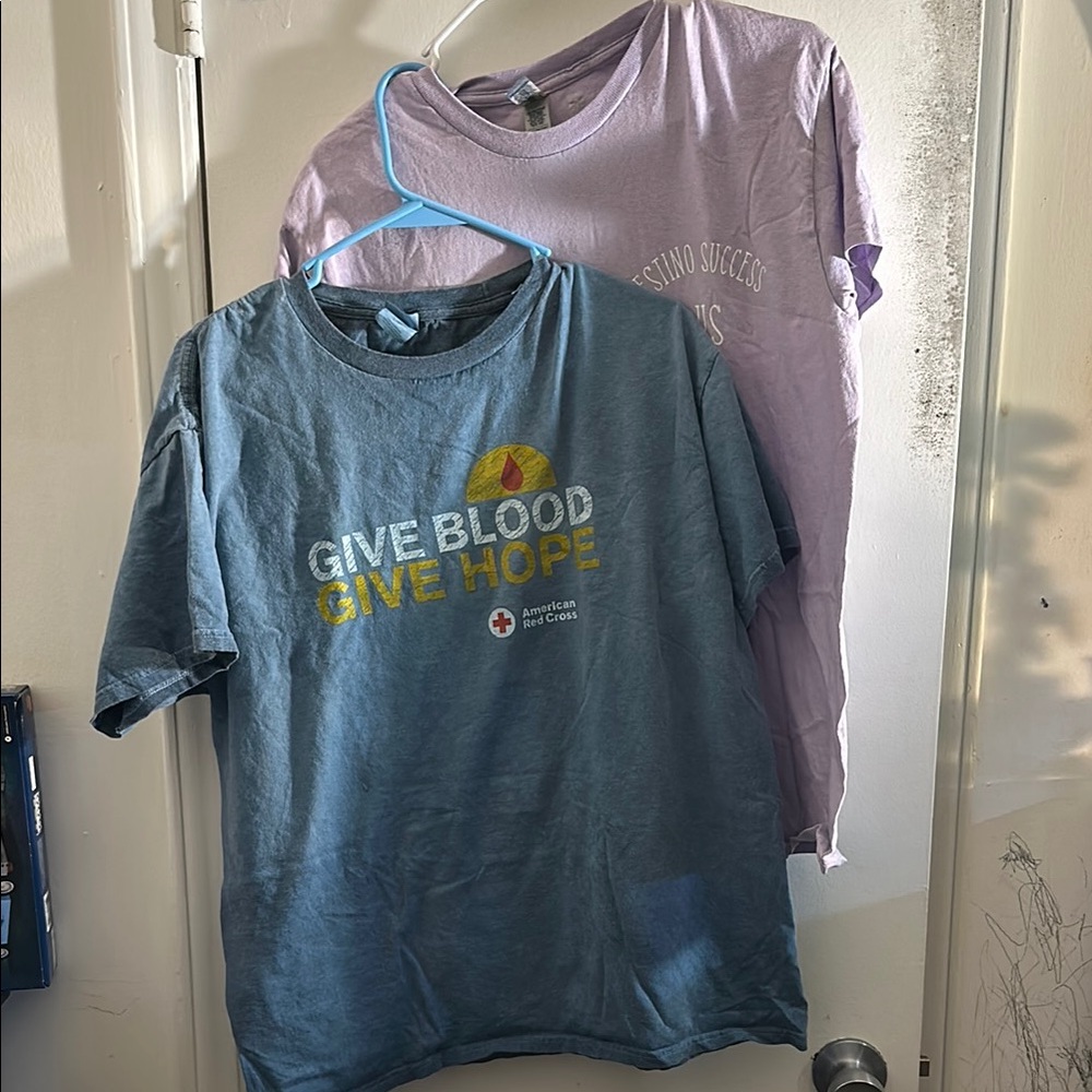 Blue and Purple T-Shirts